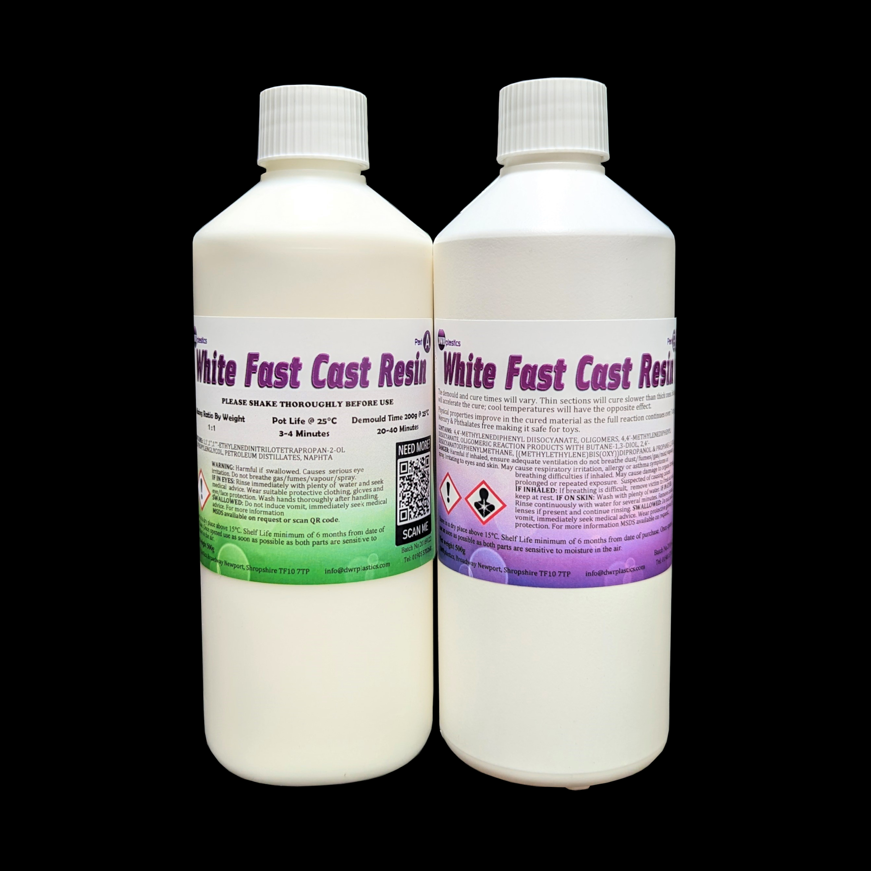 White Fast Cast Resin 1kg Kit